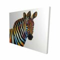 Fondo 16 x 20 in. Colorful Profile View of A Zebra-Print on Canvas FO2778266